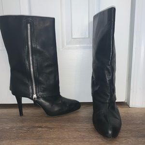 Tahari mid calf stiletto boots size 8.5